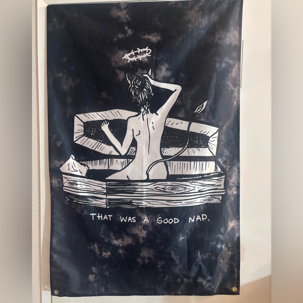 Black and White Wall Tapestry